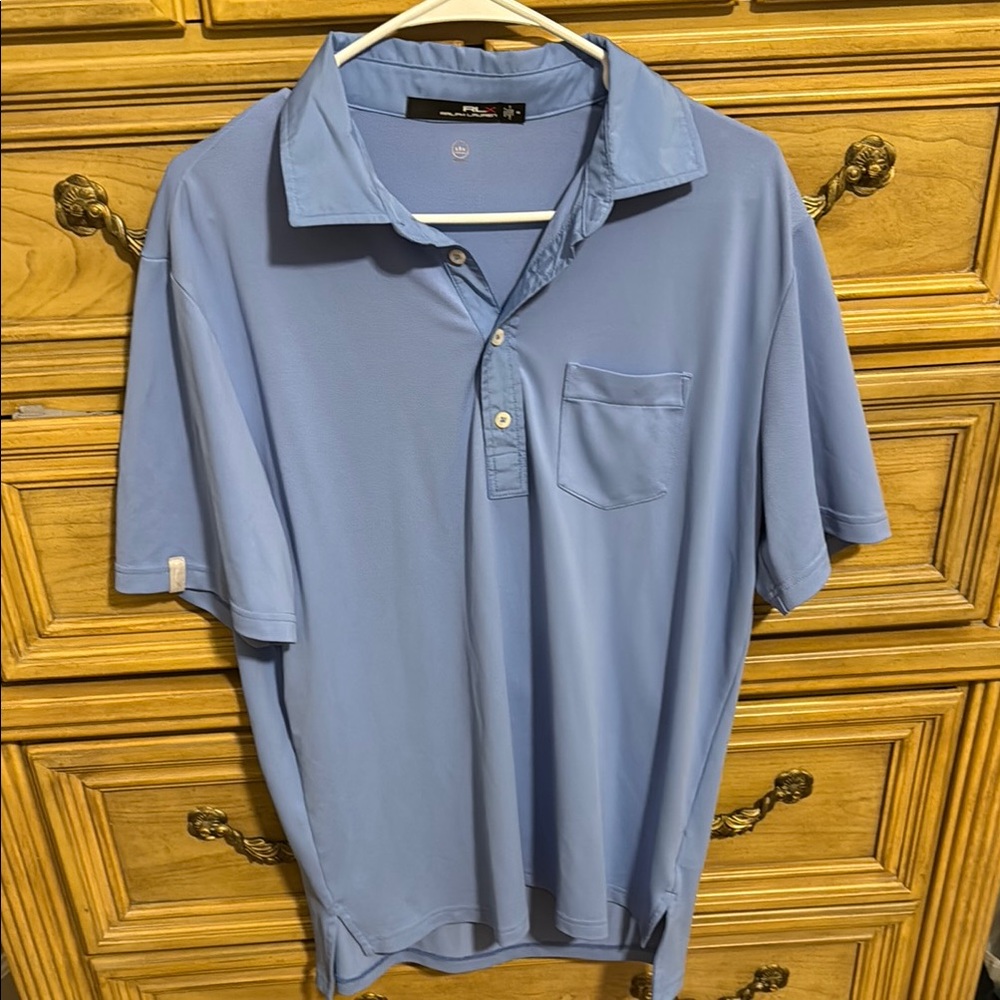 Ralph Lauren Blue Polo Shirt Classic Design